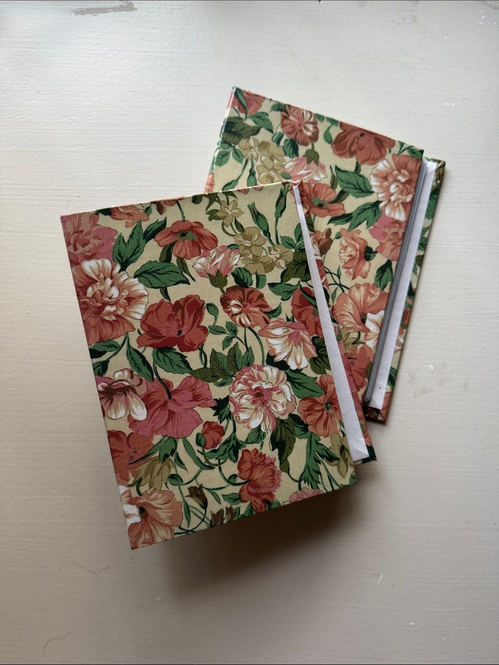 Two Vintage Floral Photo Albums